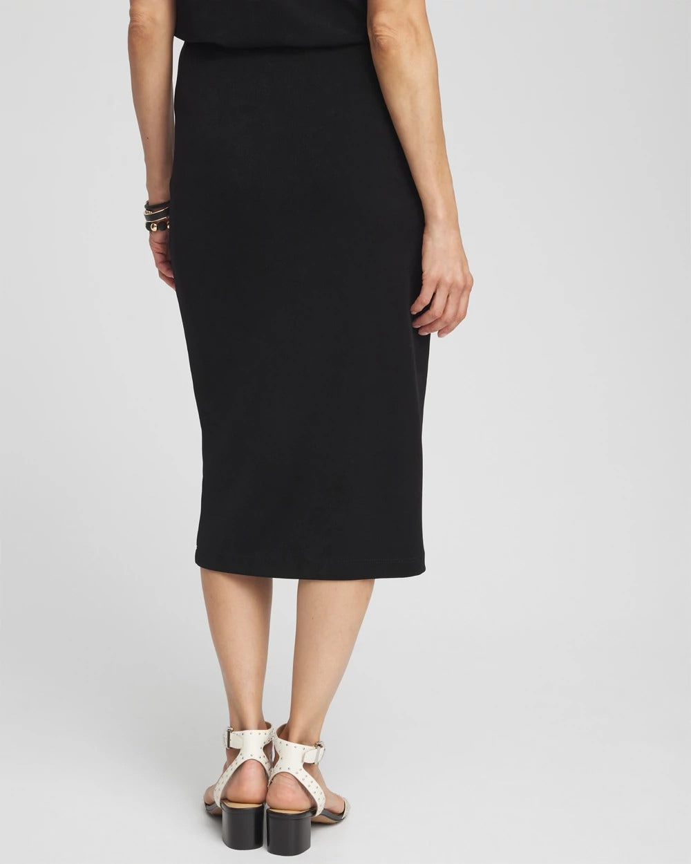 Chico's Travelers™ No Tummy Skirt TRAVELERS BLACK