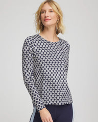 Chico's Zenergy® Chain Top PASSPORT BLUE