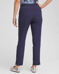 Chico's Zenergy® UPF Rib Mix Ankle Pants PASSPORT BLUE