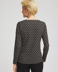 Chico's Zenergy® Weave Top BLACK