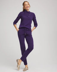 Chico's Zenergy® Luxe Tapered Ankle Pants PURPLE ELIXIR