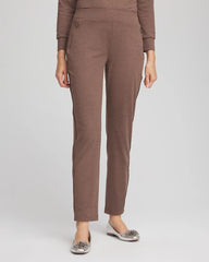 Chico's Zenergy® Cloud Satin Trim Pants WALNUT