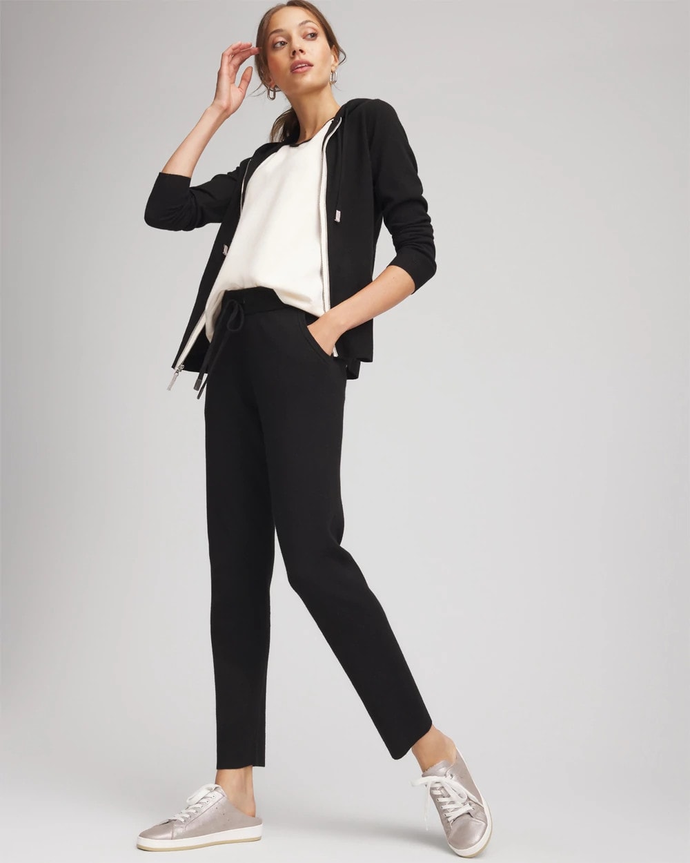 Chico's Zenergy® Luxe Tapered Ankle Pants BLACK