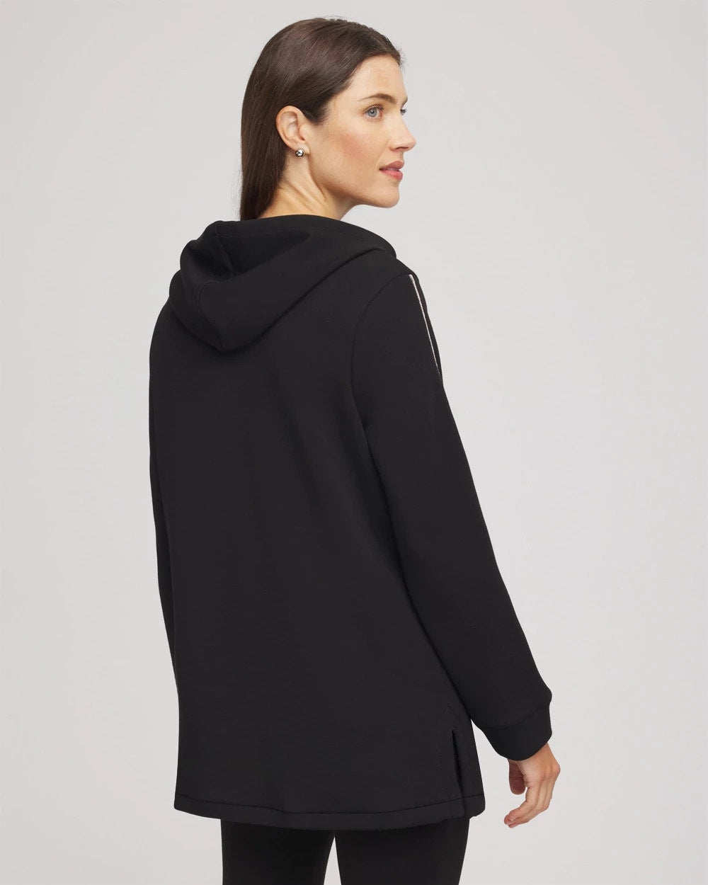 Chico's Zenergy® Caviar Bead Sweatshirt BLACK