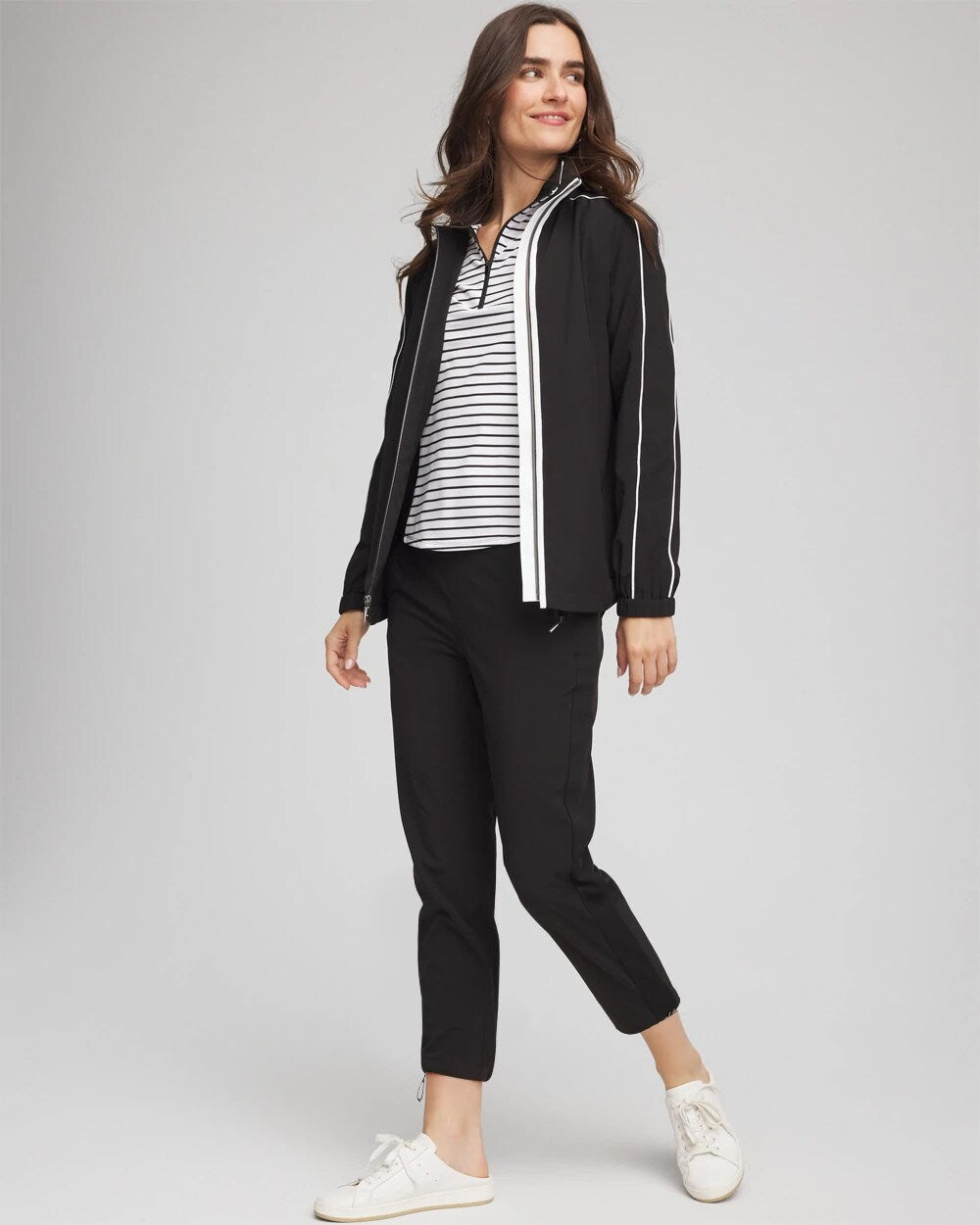 Chico's Zenergy® UPF Contrast Jacket BLACK