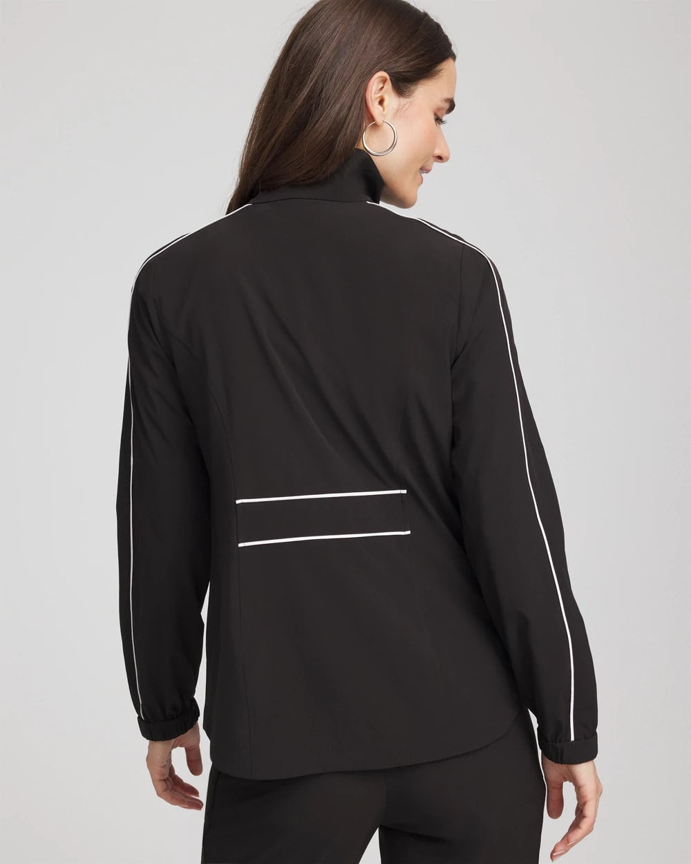Chico's Zenergy® UPF Contrast Jacket BLACK