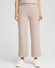 Chico's Zenergy® French Terry Cropped Pants LIGHT TAUPE HEATHER