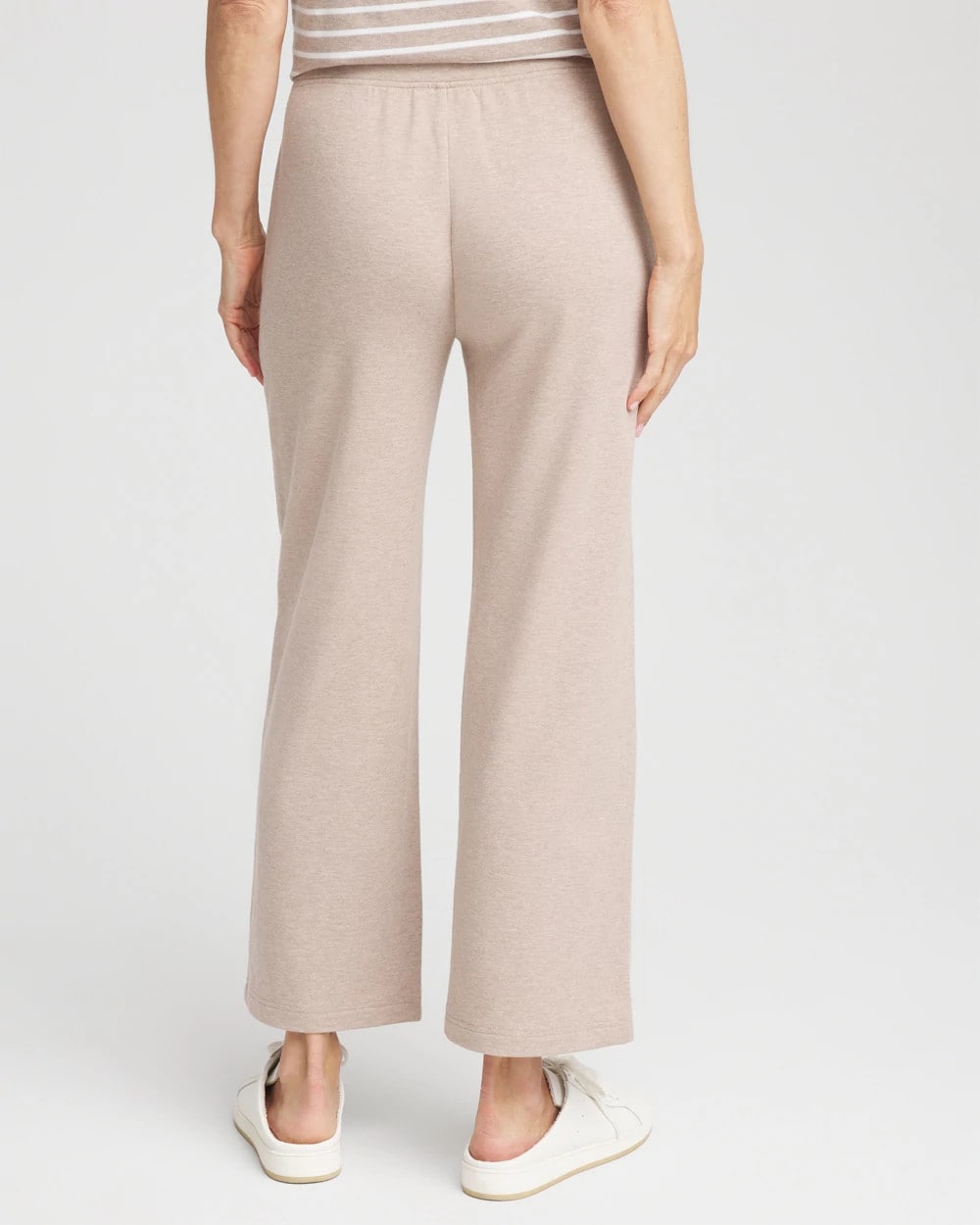 Chico's Zenergy® French Terry Cropped Pants LIGHT TAUPE HEATHER