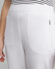 Chico's Zenergy® UPF Ribbed Side Ankle Pants ALABASTER