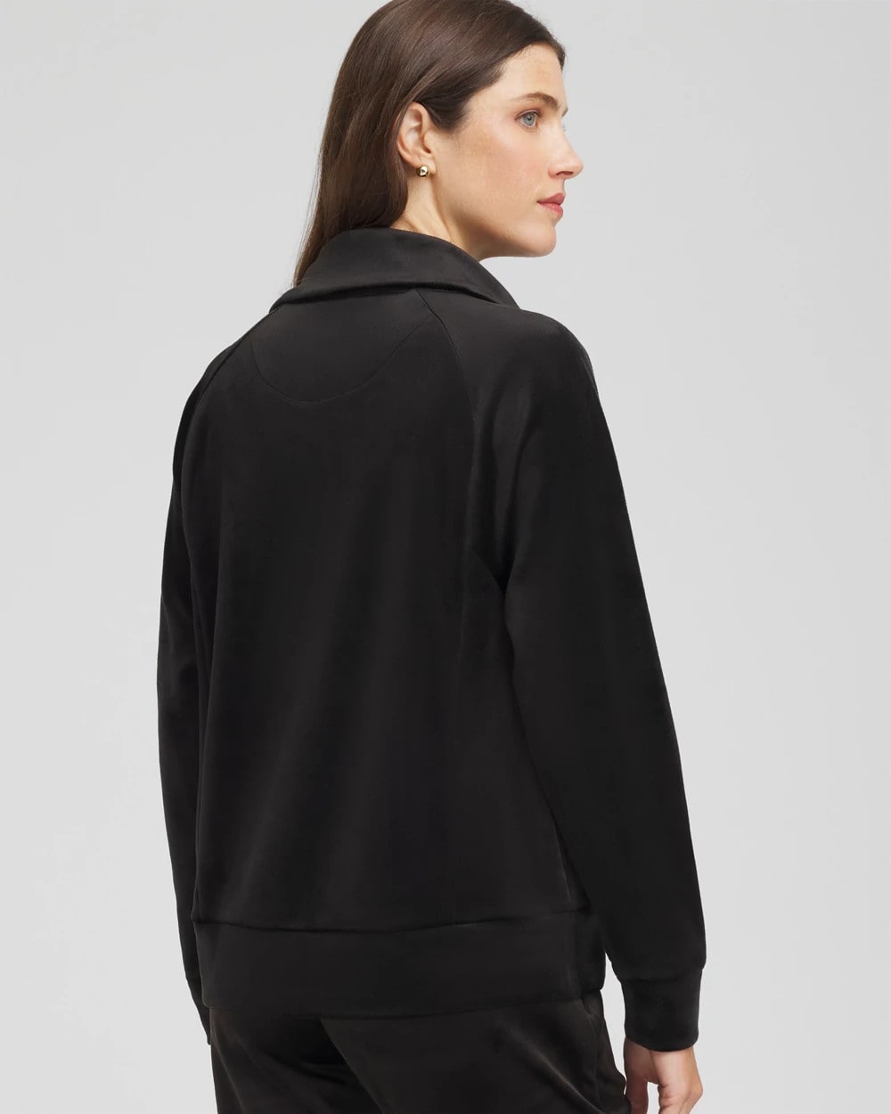 Chico's Zenergy® Velour Pullover BLACK