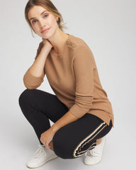 Chico's Zenergy® Ottoman Ribbed Tunic CARAMEL APPLE