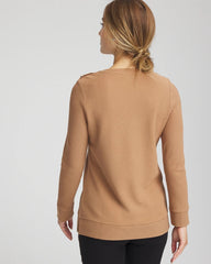 Chico's Zenergy® Ottoman Ribbed Tunic CARAMEL APPLE