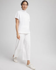 Chico's Zenergy® Beach Slub Cropped Pants ALABASTER