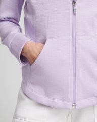 Chico's Zenergy® Beach Slub Zip-Front Hoodie VIOLET AURA