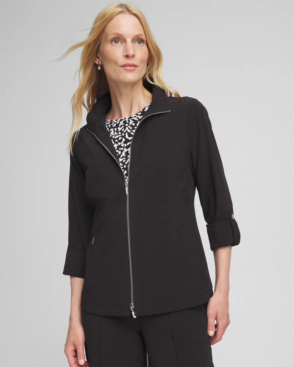 Chico's Zenergy® UPF Travel Jacket BLACK