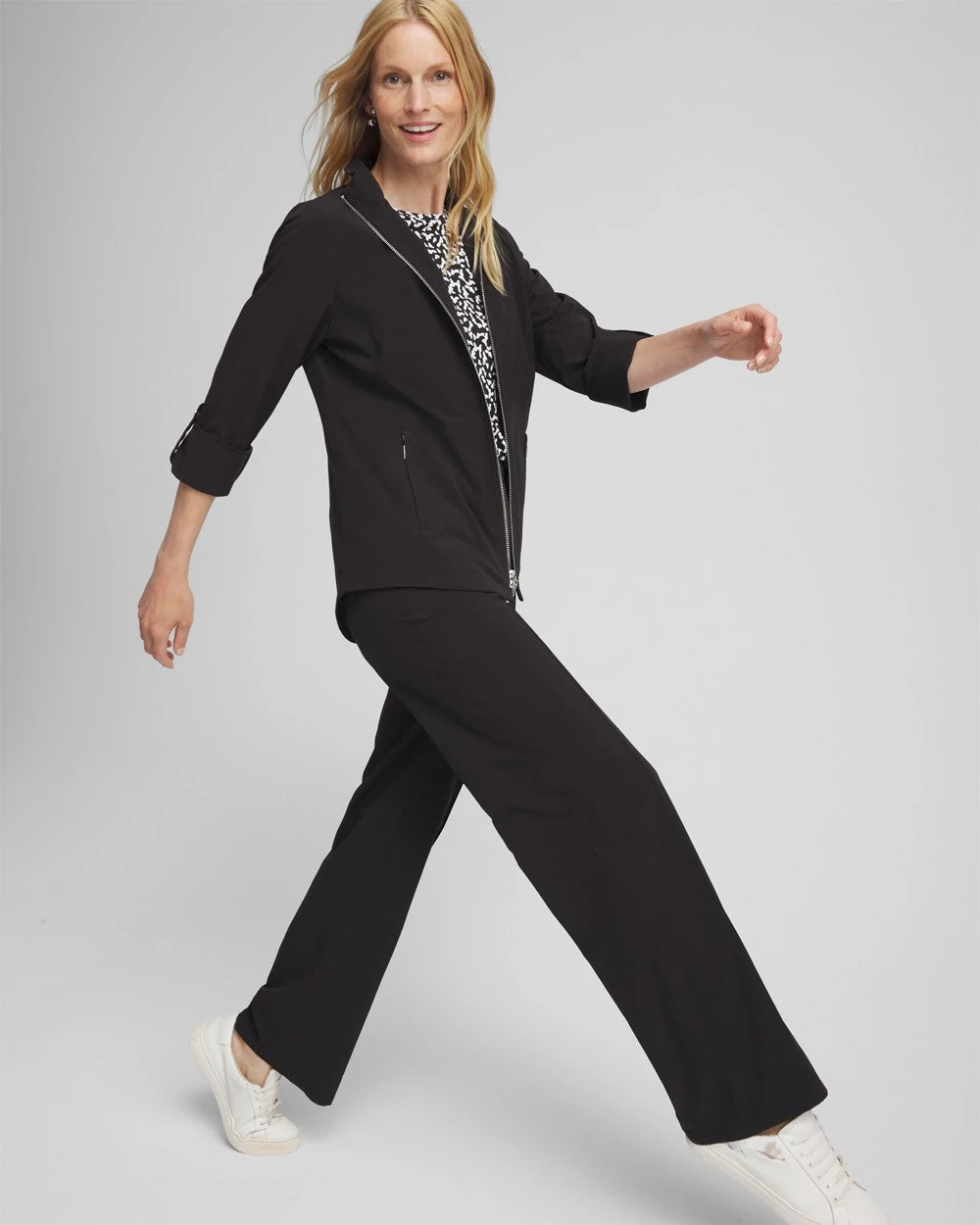 Chico's Zenergy® UPF Travel Jacket BLACK