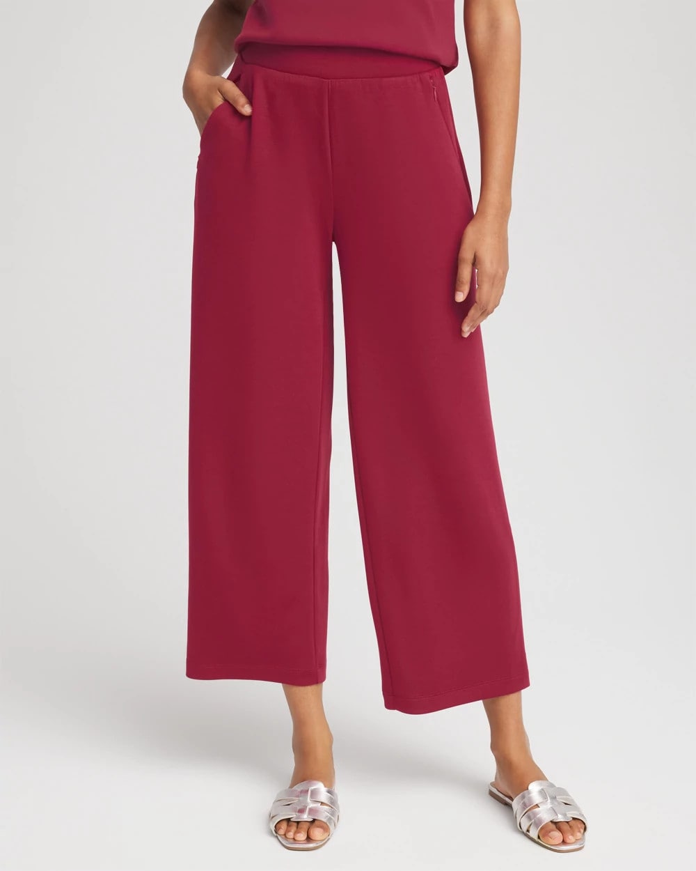 Chico's Zenergy® Cropped Pants RUSSET RED