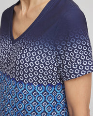 Chico's Zenergy® Graphic Ombre V-Neck Tee