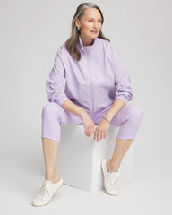 Chico's Zenergy® UPF Striped Jacket VIOLET AURA