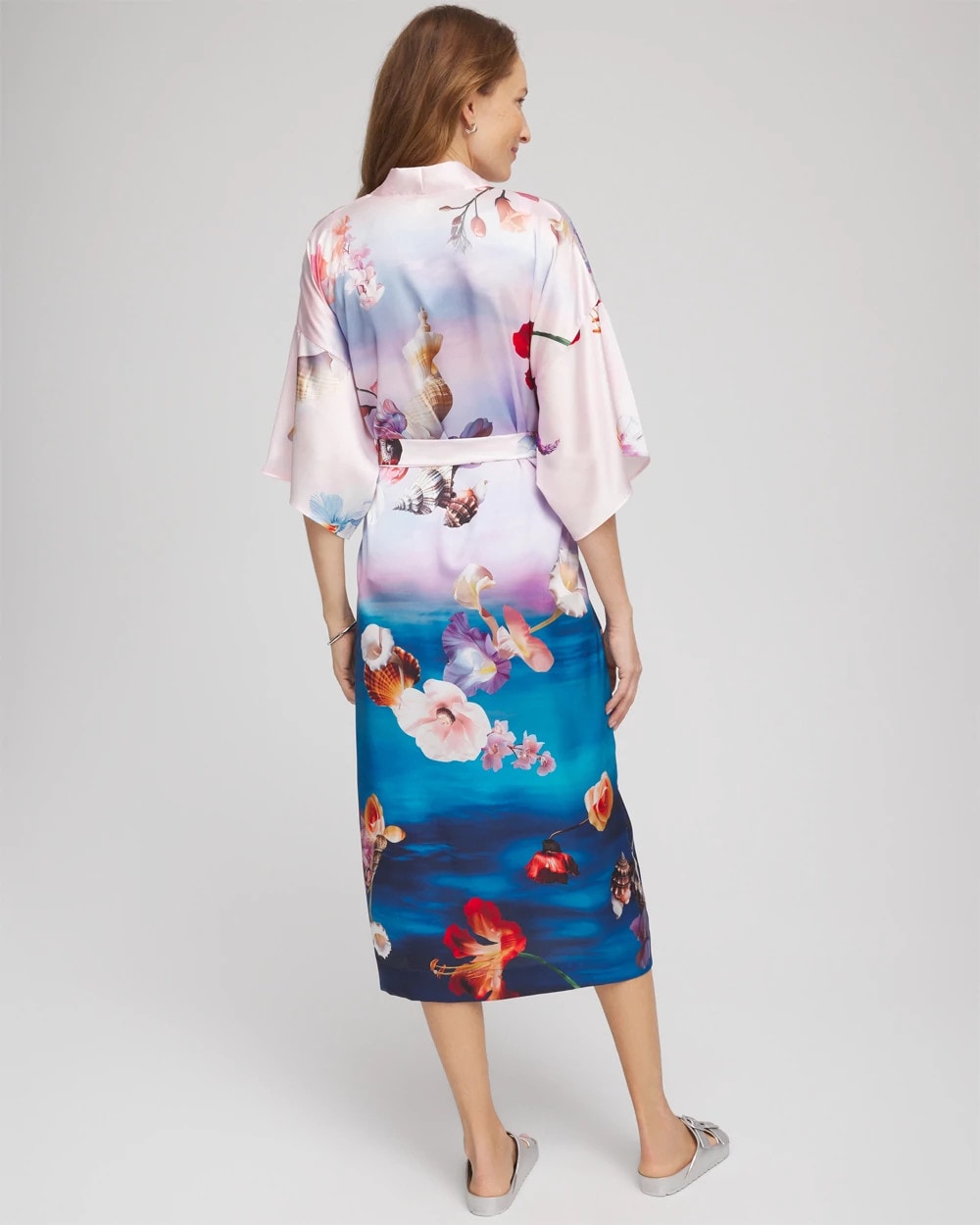 Chico's Gottex Under The Sea Kimono MULTI PRINT