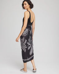 Chico's Magicsuit® Hearts of Palm Pareo BLACK/MULTI
