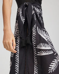 Chico's Magicsuit® Hearts of Palm Pareo BLACK/MULTI