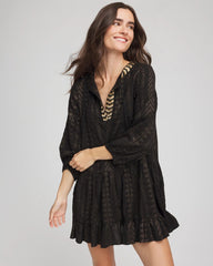 Chico's Miraclesuit® Beach Jacquard Dress BLACK