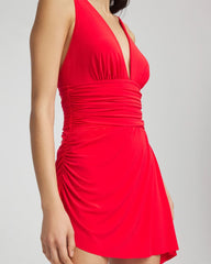 Chico's Magicsuit® Solid Celine Swim Dress BRIGHT RED