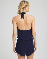 Chico's Miraclesuit® Solid Piper Romper NAVY