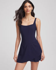 Chico's Gottex Tutti Frutti Wrap Swim Dress NAVY