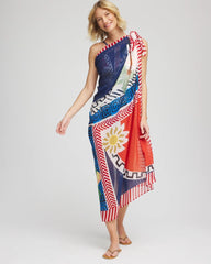 Chico's Gottex Positano Pareo MULTI PRINT