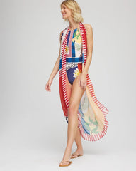 Chico's Gottex Positano Pareo MULTI PRINT