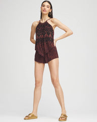 Chico's Magicsuit® Goldie Zabra Romper MULTI BROWN