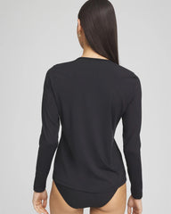 Chico's Gottex Long-Sleeve Swim Shirt BLACK