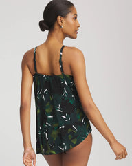 Chico's Magicsuit® Palmetto Regina Tankini GREEN PRINT