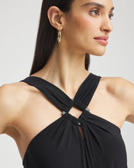 Chico's Magicsuit® Square-Cut Beverly Swim Dress BLACK