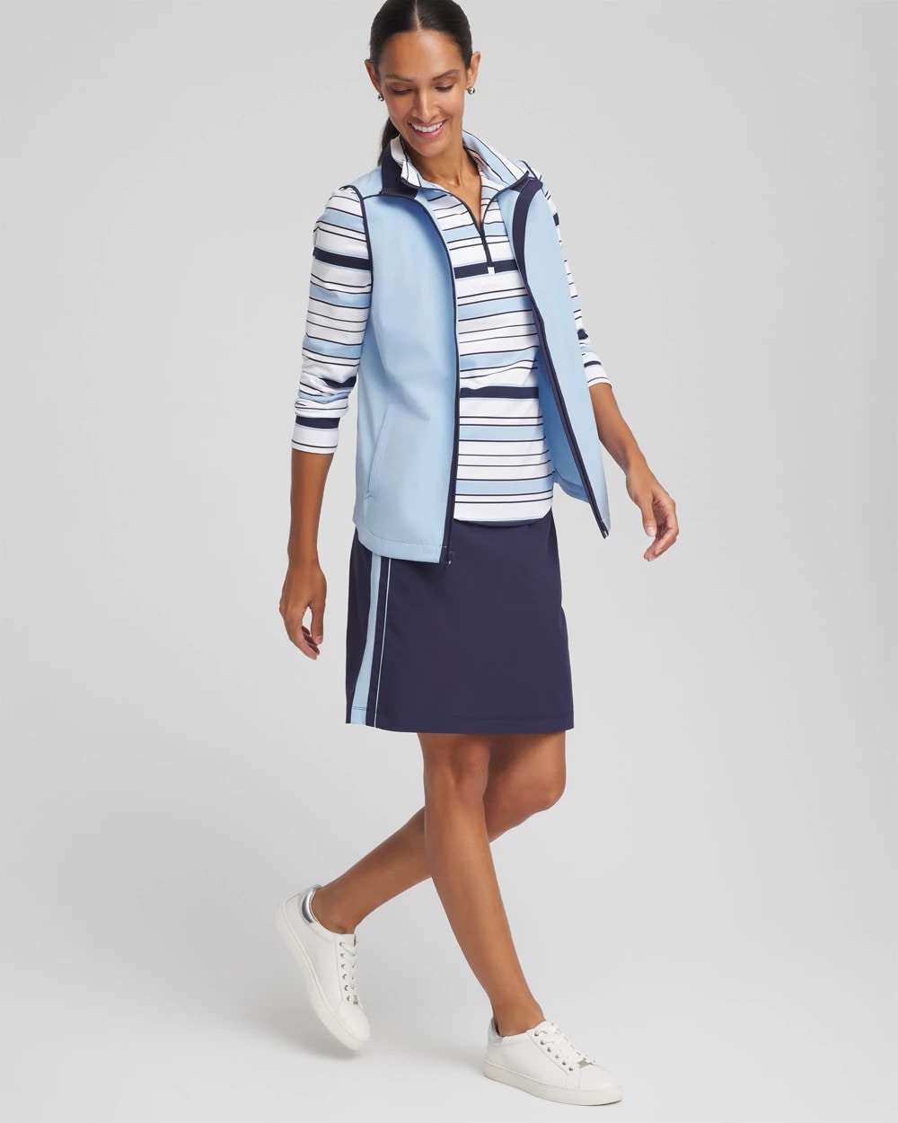 Chico's Zenergy® UPF Piped Skort PASSPORT BLUE