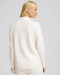 Chico's Zenergy® Luxe Half-Zip Pullover Top ENGLISH CREAM