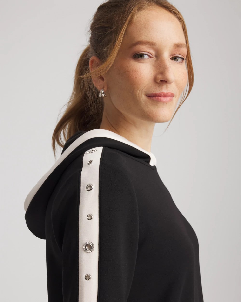 Chico's Zenergy® Grommet Top BLACK