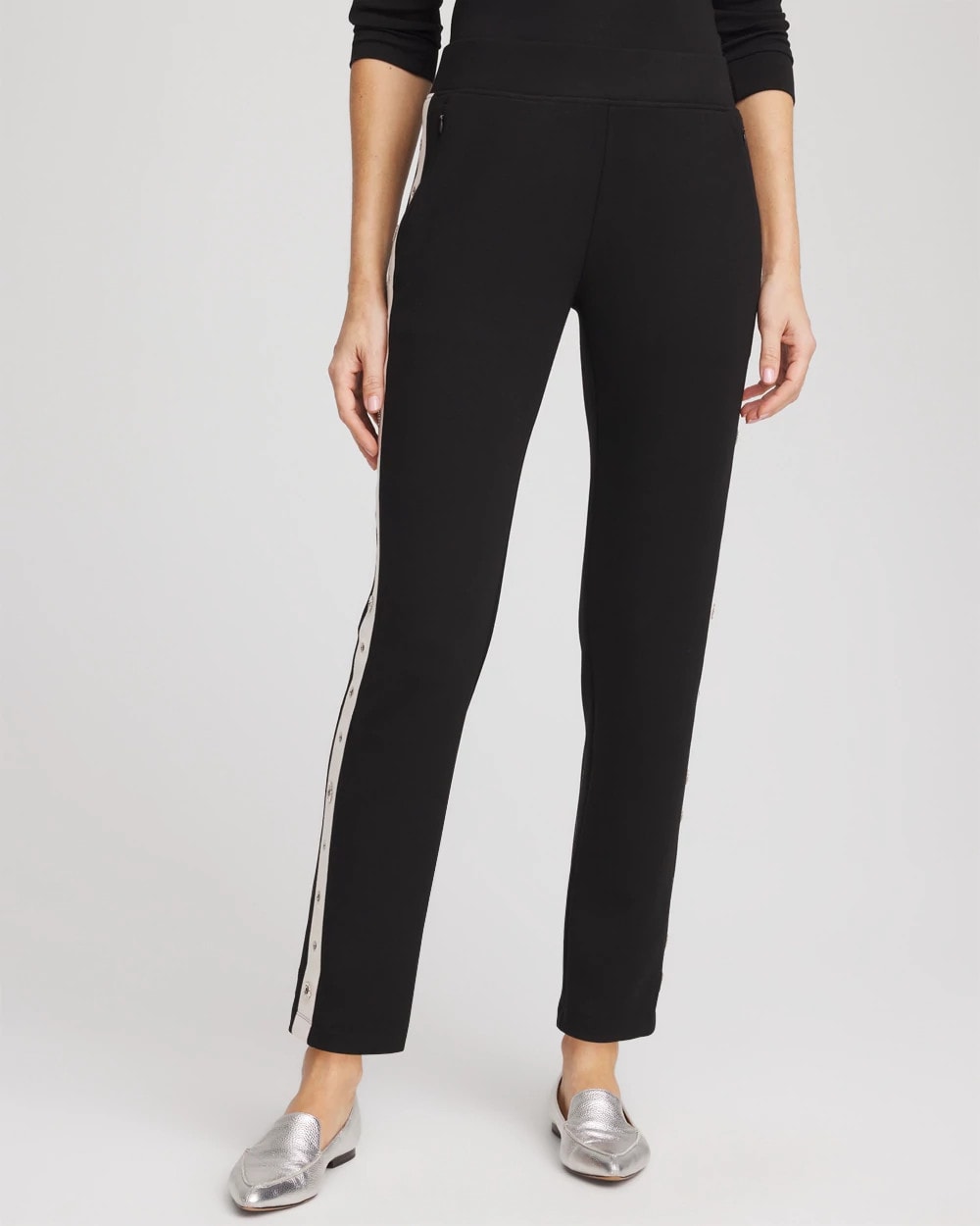 Chico's Zenergy® Grommet Pants BLACK