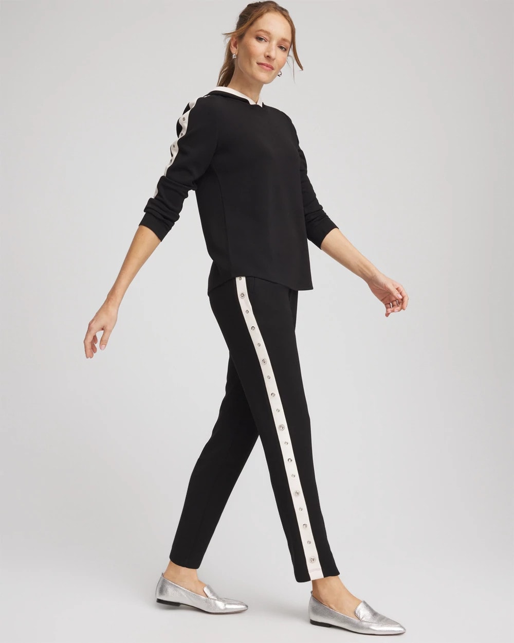 Chico's Zenergy® Grommet Pants BLACK