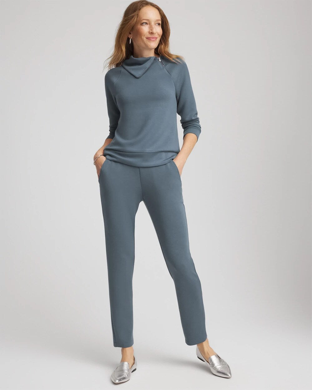 Chico's Zenergy® Soft Ankle Pants STORMY WEATHER