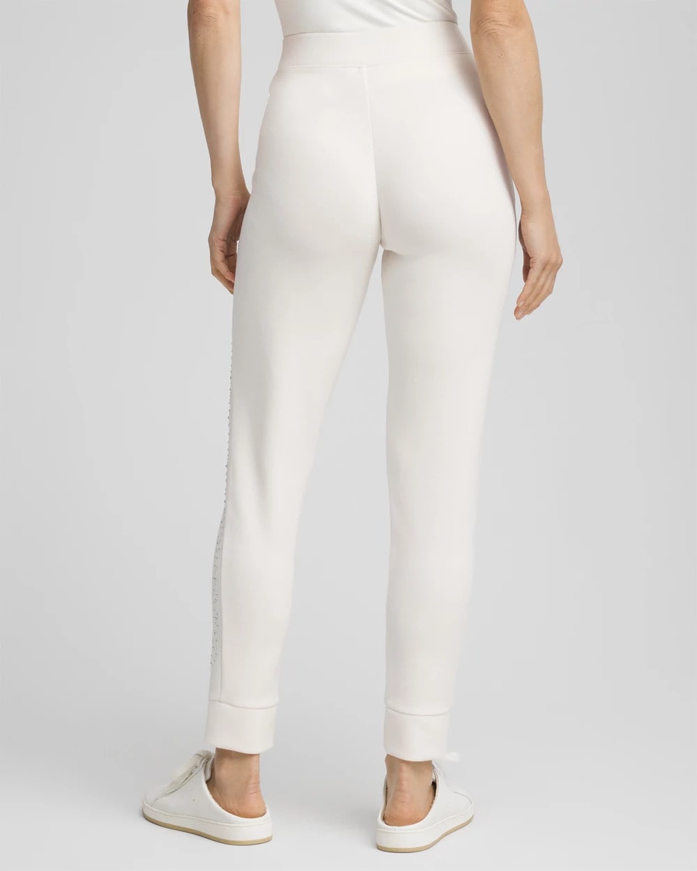Chico's Zenergy® Rhinestone Joggers ENGLISH CREAM