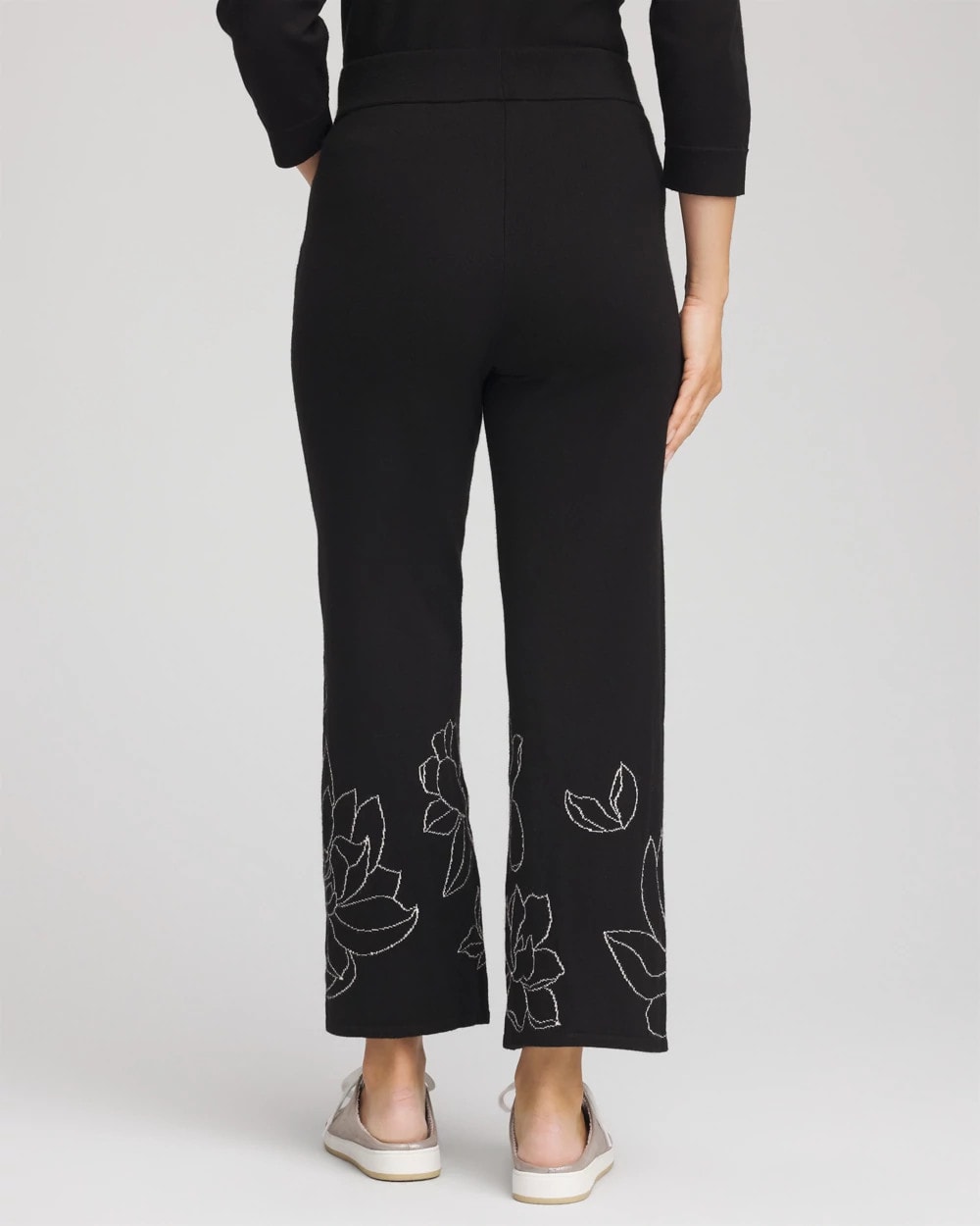 Chico's Zenergy® Luxe Intarsia Pants BLACK