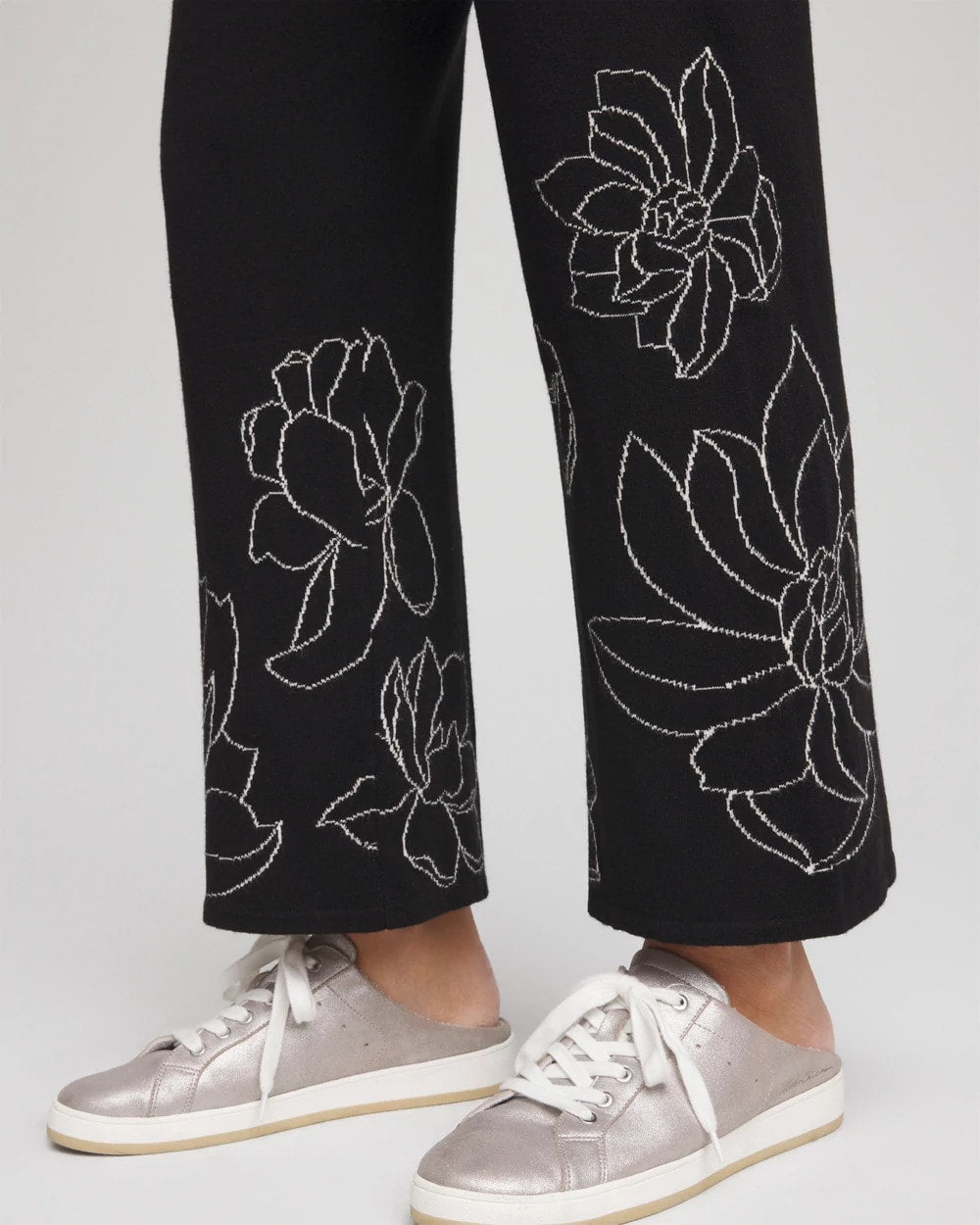 Chico's Zenergy® Luxe Intarsia Pants BLACK