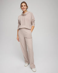 Chico's Zenergy® Brushed Ribbed Pants LIGHT TAUPE HEATHER