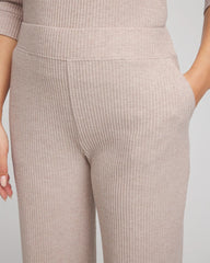 Chico's Zenergy® Brushed Ribbed Pants LIGHT TAUPE HEATHER