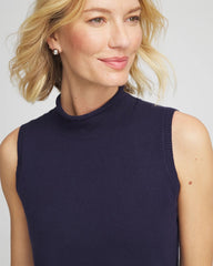 Chico's Zenergy® Luxe Sleeveless Turtleneck PASSPORT BLUE