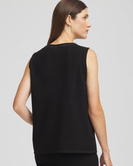 Chico's Zenergy® Luxe Diamante Tank BLACK