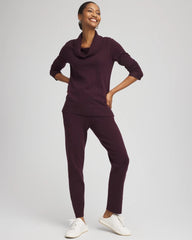 Chico's Zenergy® Luxe Diamante Cowlneck Tunic NIGHT BLOOM